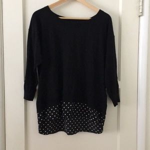 Ralph Lauren sweater with polka dot detailing